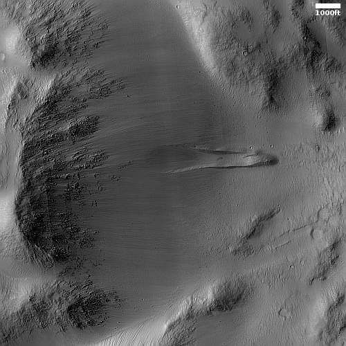 Landslide on Mars