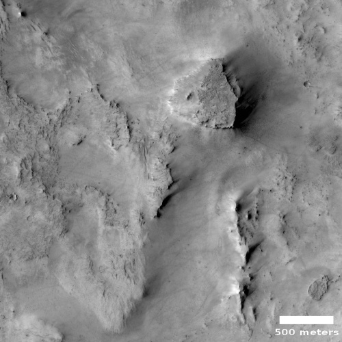 Barren land on Mars