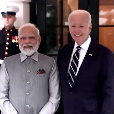 Modi meeting Biden upon arrival at White House June 21, 2023
