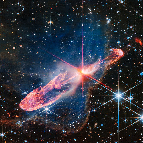 Webb infrared image of HH 46/47