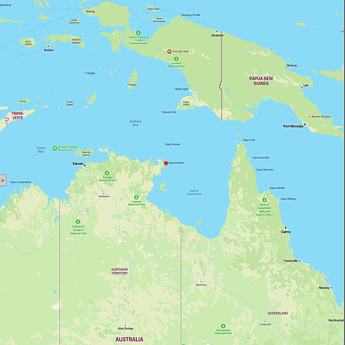 Australia map showing ELA spaceport location