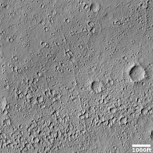 The wind-scoured dusty and cratered dry tropics of Mars