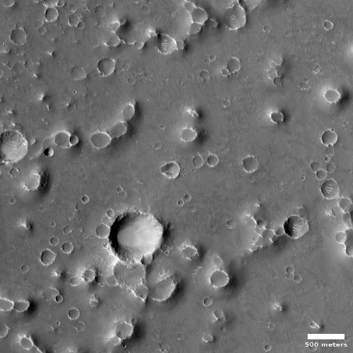 Martian craters or volcanoes?