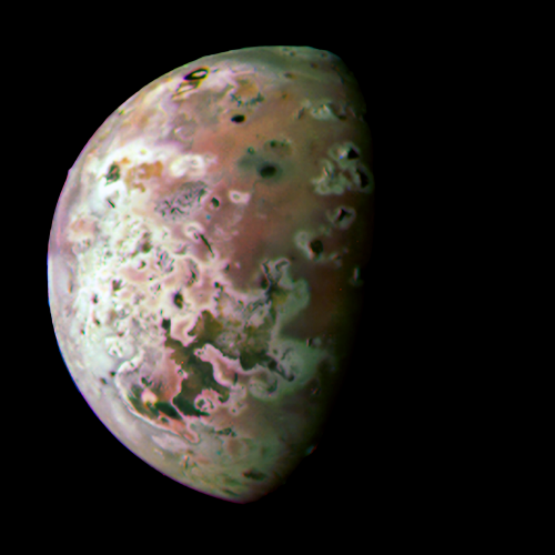 Io as seen by Juno in July 2023