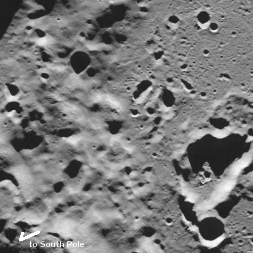 Luna-25's first lunar image