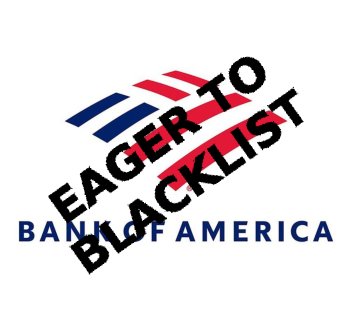 Bank of America-eager to blacklist