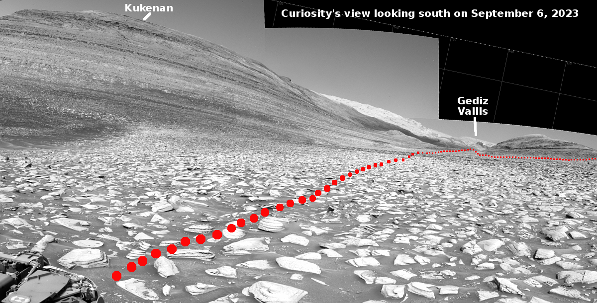 Curiosity's view on September 6, 2023