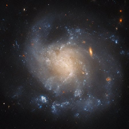 A triangular spiral galaxy