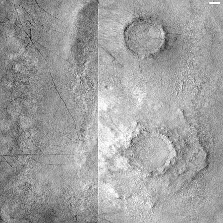 The strange craters in the Martian northern lowlands