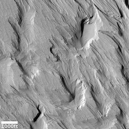 Thick windblown ash near Mars' largest volcano