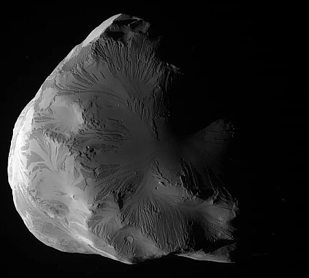 Helene, as seen by Cassini in 2011