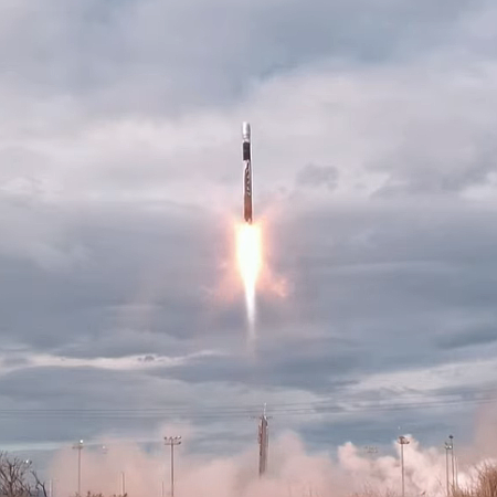 Alpha seven seconds after liftoff