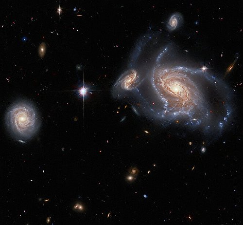 Galaxies galore, and near and far