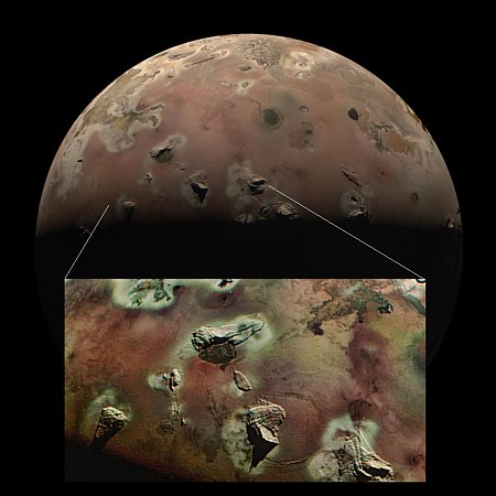 Io as seen by Juno on December 30, 2023