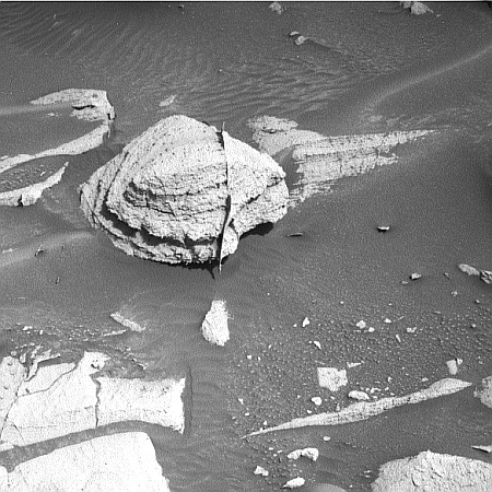 A rock tadpole on Mars