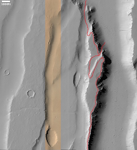 More hiking possibilities on Mars