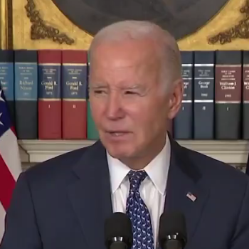 Joe Biden at his February 2024 press conference