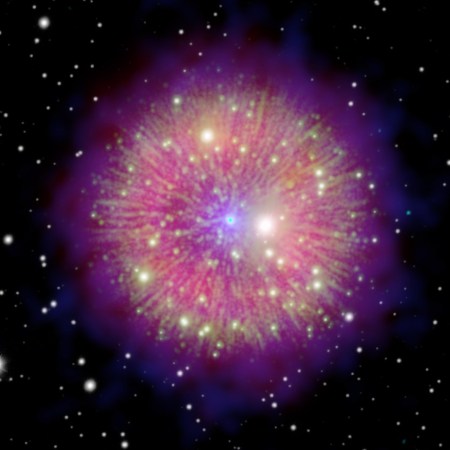Supernova remnant as seen in multiple wavelengths