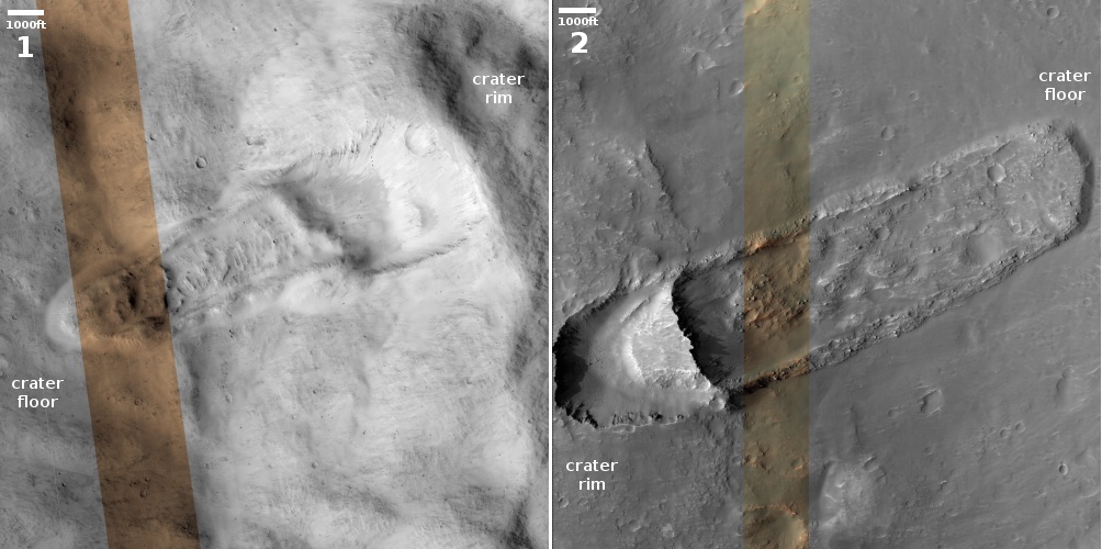 Massive Martian landslides