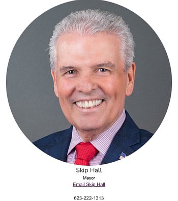 Skip Hall's official picture, now scrubbed from the Surprise website