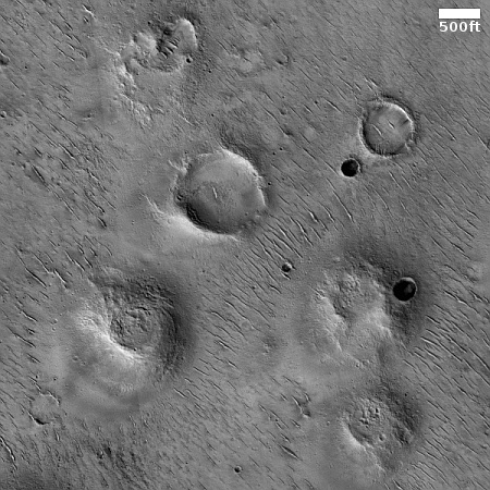 The pimpled floor of Isidis Basin on Mars