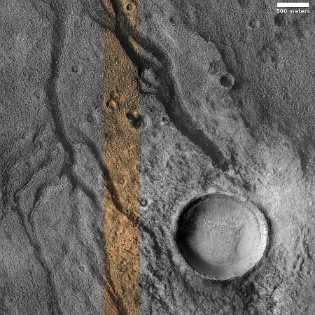 Meandering channels on Mars