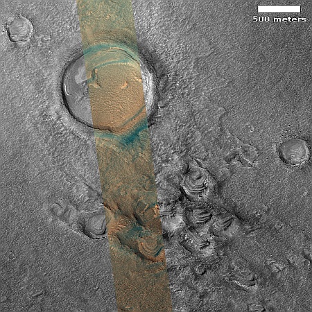 Strange mesas in the glacier country of Mars