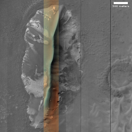 A strange dune in the high latitudes of Mars