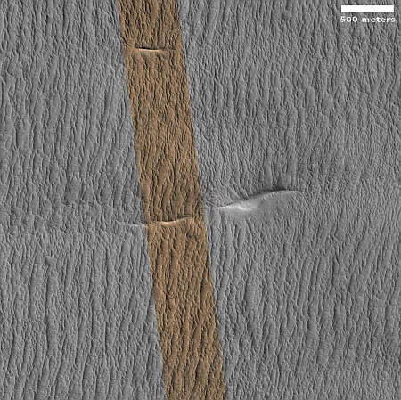 hardened dunes or eroded lava?