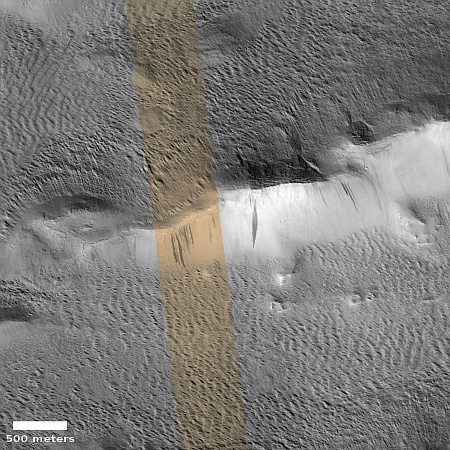 One Martian ridge among many