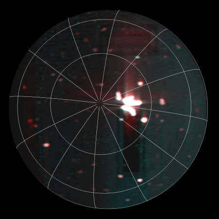 Infrared detection of volcanic hot spot