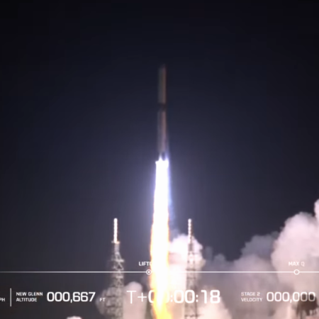 New Glenn 18 seconds after liftoff