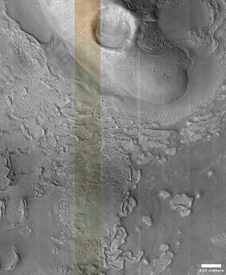 The weird landscape in Mars' glacier country