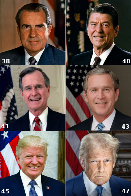 Which president is different than all the others?