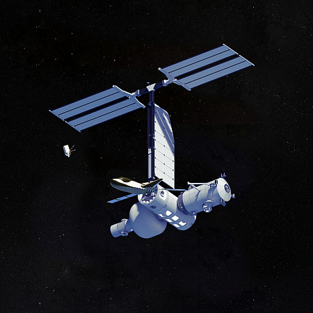 Artist rendering of Orbital Reef design, as of April 2025