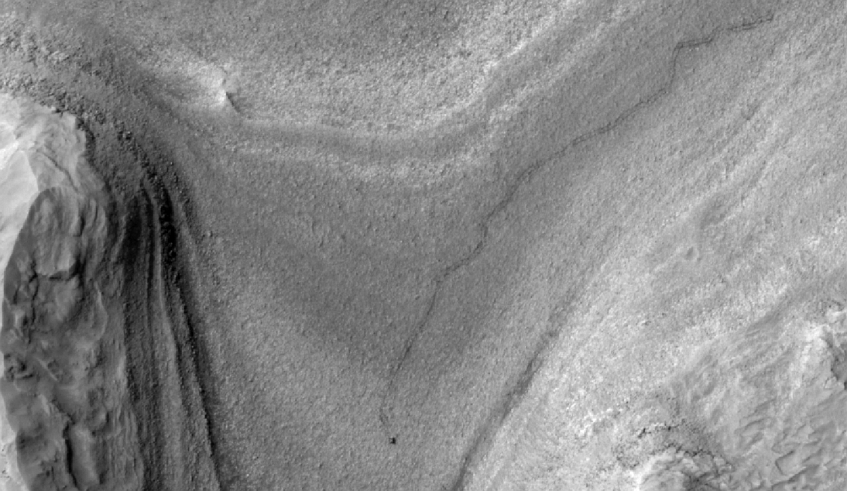 The view of Curiosity from orbit