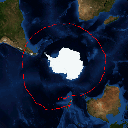 Map of flight
