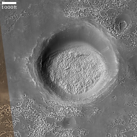 Sublimated ice in the Martian dry tropics?