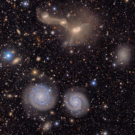 Section of the Virgo cluster, as seen by Rubin