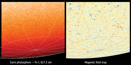 The south pole of the Sun