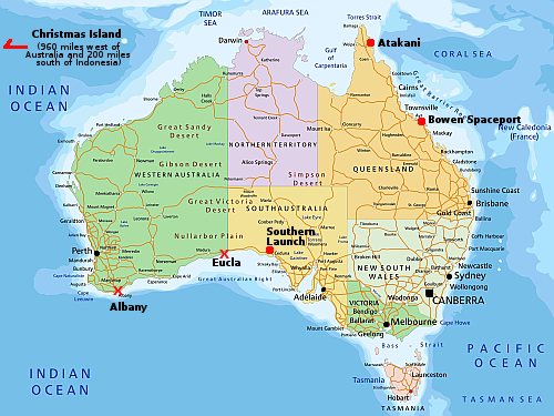 Proposed Australian spaceports