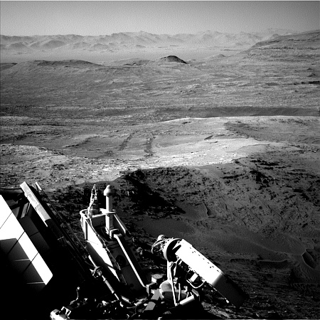 Curiosity looks back
