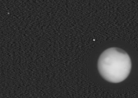 Mars and its two moons
