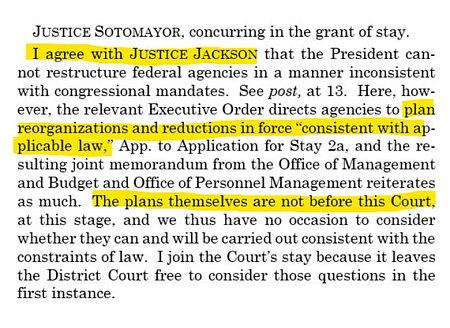 Sotomayer's statement