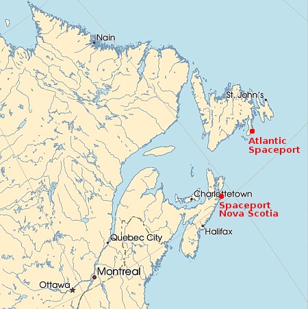 Proposed Canadian spaceports