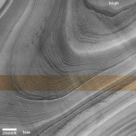 The beauty of Mars' ice cap