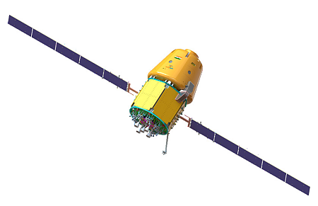 Artist rendering of India's Gaganyaan capsule