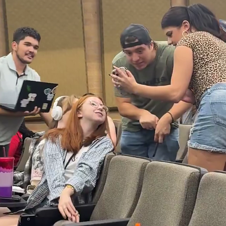 Laughter at learning Charlie Kirk had been shot