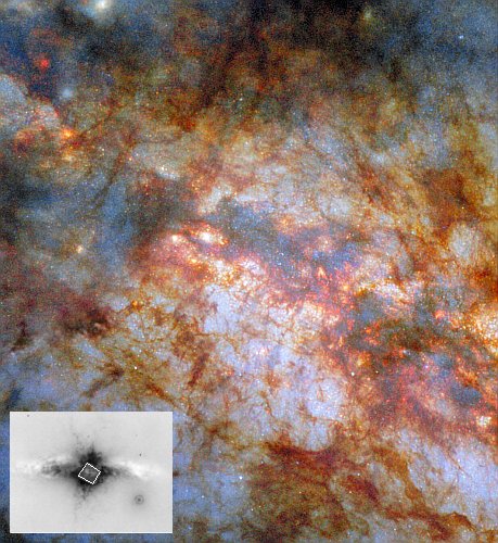 The central star-forming region of M82