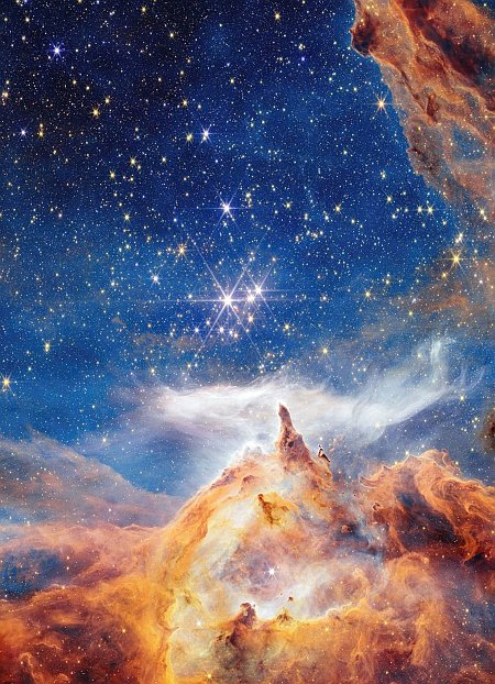 A glittering false color image from Webb